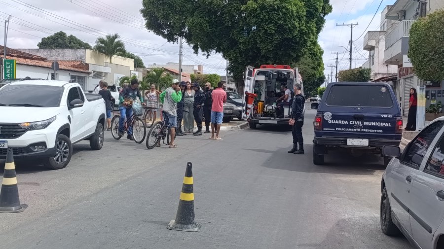 Imagem publicada pela fonte em matéria sobre queda de motociclista no centro de Filadélfia.