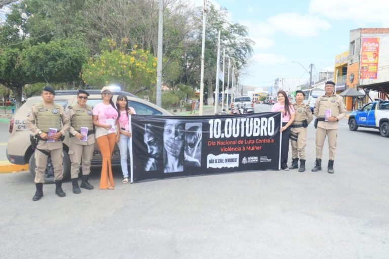 Senhor do Bonfim promove blitz educativa de combate à violência contra a mulher